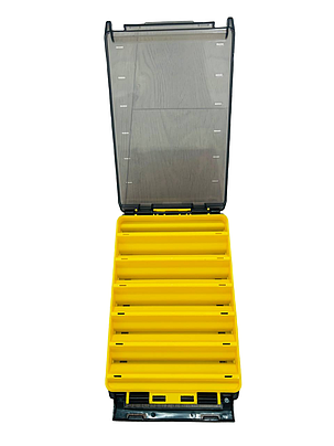 Двостороння коробка для воблерів Top M 20х12х3.6 см (Жовта), фото 2