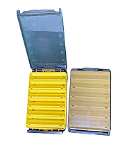 Двостороння коробка для воблерів Top M 20х12х3.6 см (Жовта), фото 4