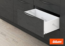 LEGRABOX PURE з високим фасадом білий шовк, висота С (177 мм)