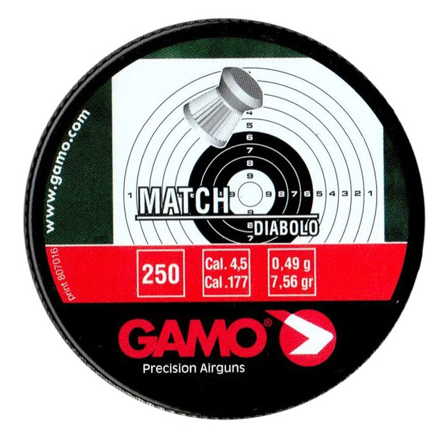 Кулі Gamo Match 4.5 мм, 0.49 р, 250шт JGR