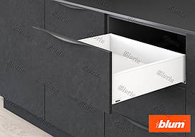 LEGRABOX PURE з високим фасадом білий шовк, висота К (128,5 мм)