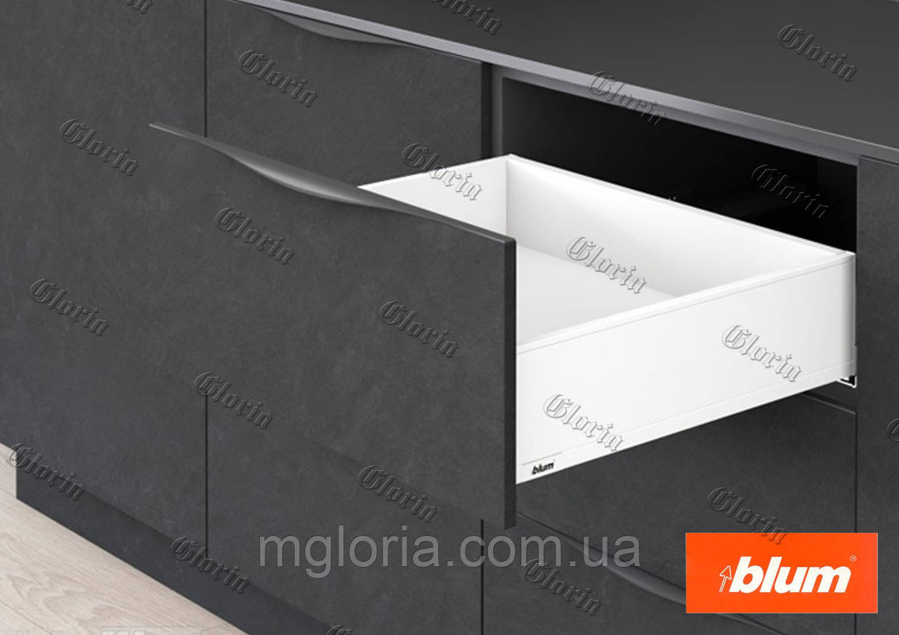 LEGRABOX PURE з високим фасадом білий шовк, висота К (128,5 мм), фото 1