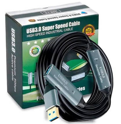 Подовжувач USB 3.0, активний репітер, кабель AM — AF з Type-C, 10 м, чорний, фото 3