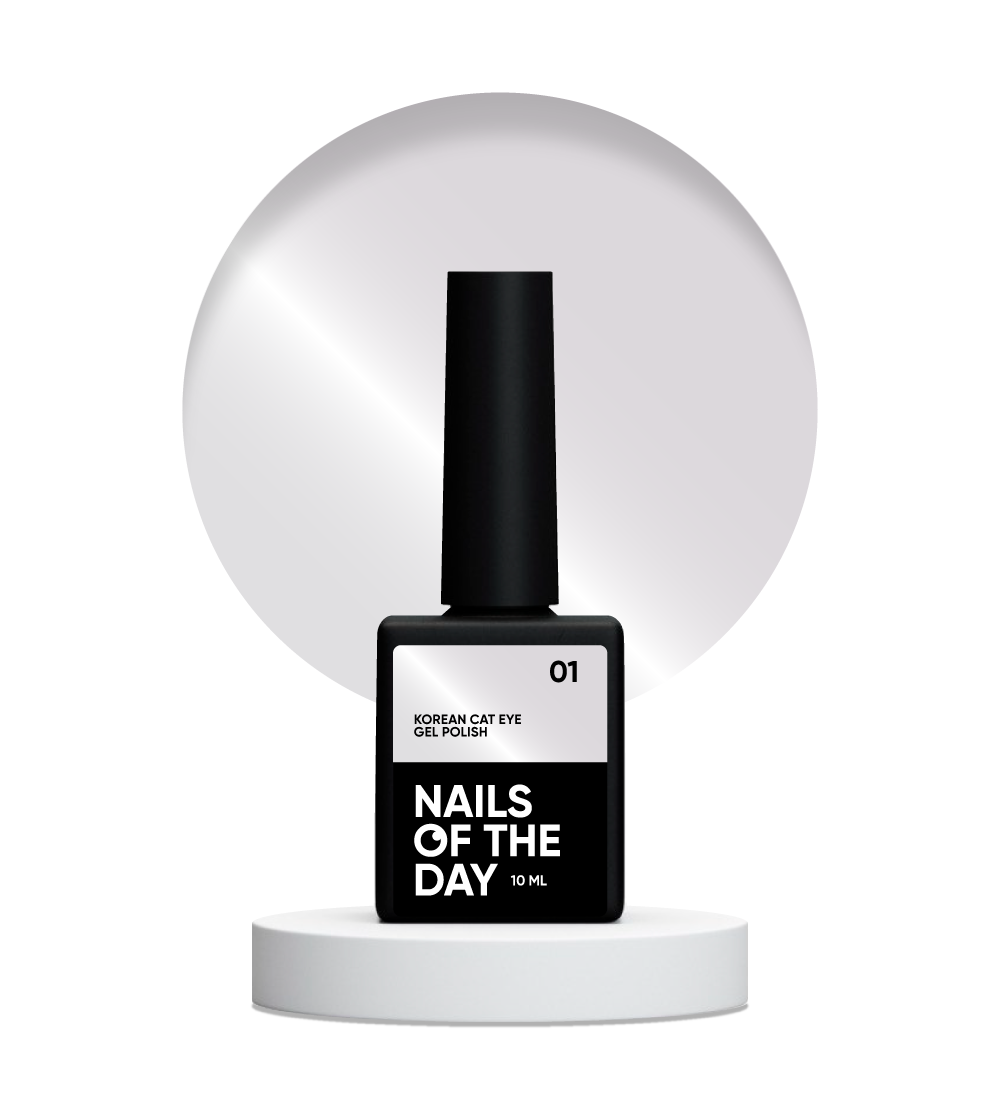 NAILSOFTHEDAY Korean cat eye 01 – світло-оливковий гель лак котяче око, 10 мл, фото 1