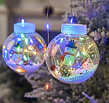 Гірлянда Xmas M-1 Copper curtain ball lamp 7257 Ялинка, різнобарвна, фото 2