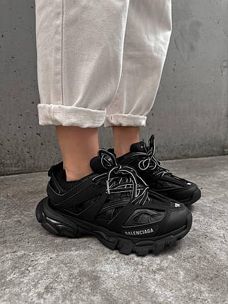 Жіночі Кросівки Balenciaga Track 3.0 Triple Black / Баленсіага Трек 3.0 Чорні, фото 1