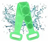 Мочалка двостороння силіконова щітка масажер Silica Gel Bath Brush скрабер для ванної, фото 5