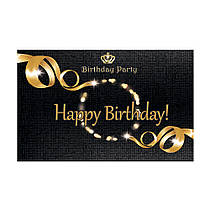 Плакат для свята "Black" 75×120 см