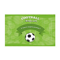 Плакат для свята "Football Birthday party" 75×120 см