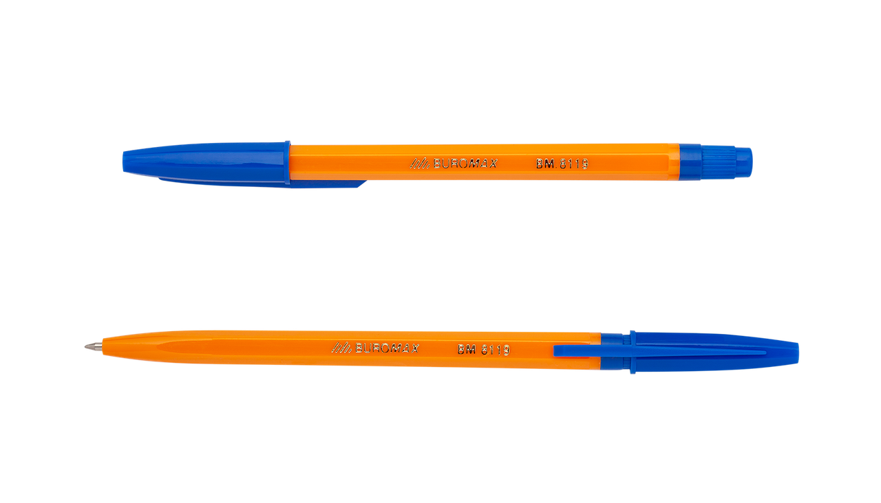Ручка масляна синя 0,7мм пластиковий корпус SUN BUROMAX BM.8119-01
