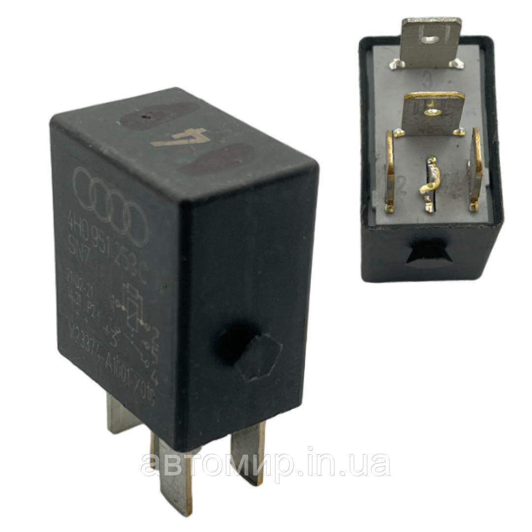 Автомобільне реле на 4 контакти 12V 20A на японські та корейські авто, фото 1