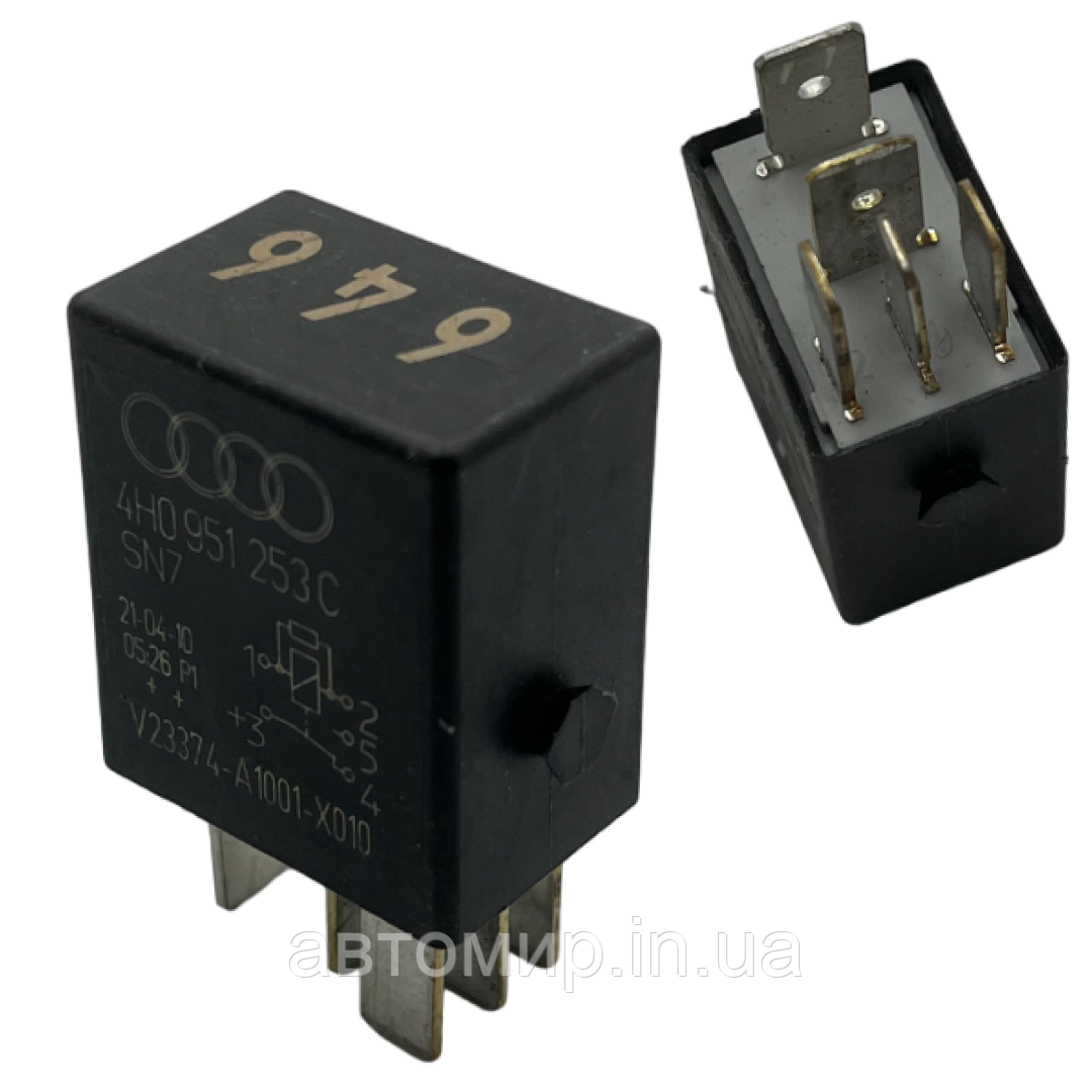 Автомобільне реле на 5 контактів 12V 20A на японські та корейські авто, фото 1