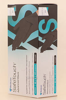 Medicom Рукавички нітрилові 3.5 г, 100 шт - Чорні, розмір XS