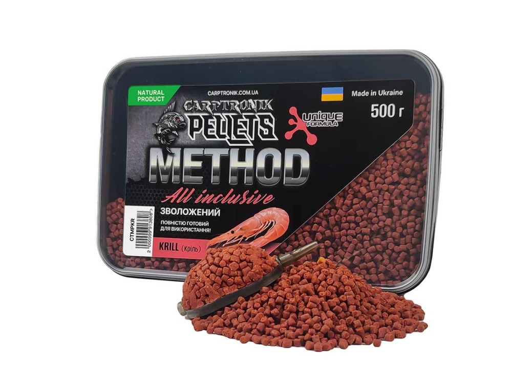 Пелетс Carptronik зволожений All-Inclusive Krill (Kриль) 500g