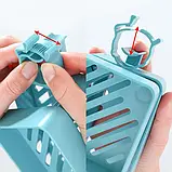 Полиця для ванної кімнати та кухні 3в1 Shower Rack подвійна тримач на кран універсальний, фото 5