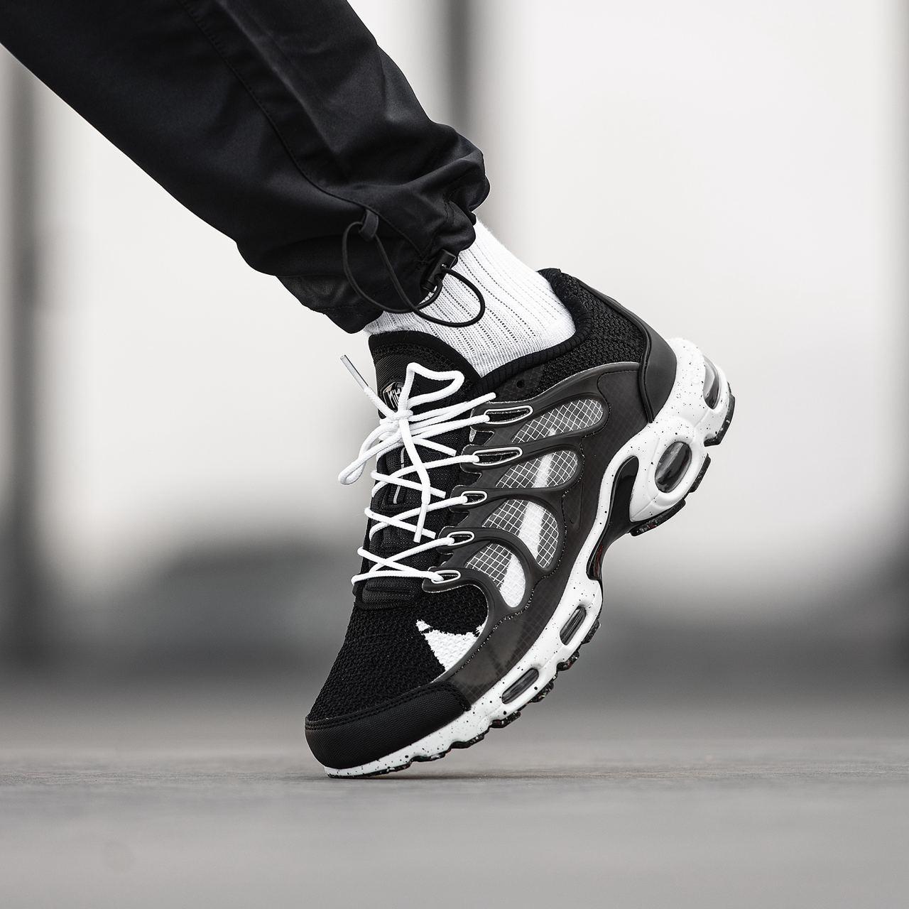 Чоловічі Кросівки Nike Air Max TN Plus Terrascape Black / Найк Аїр Макс ТН Плюс Терраскейп Чорні з Білим