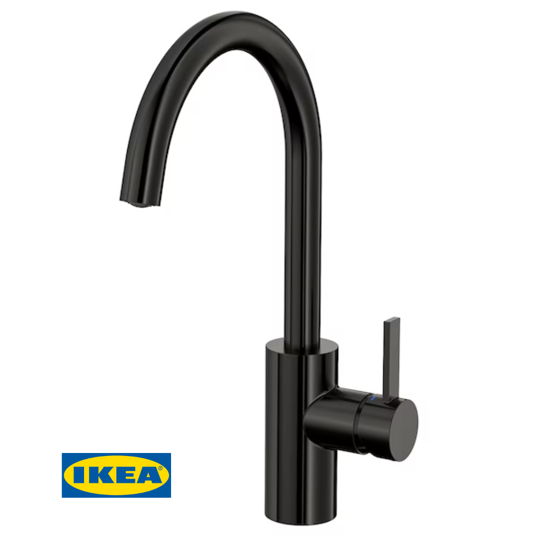 Змішувач для кухні IKEA DELSJÖN (ІКЕА ДЕЛЬШОН). 404.887.96. Чорний