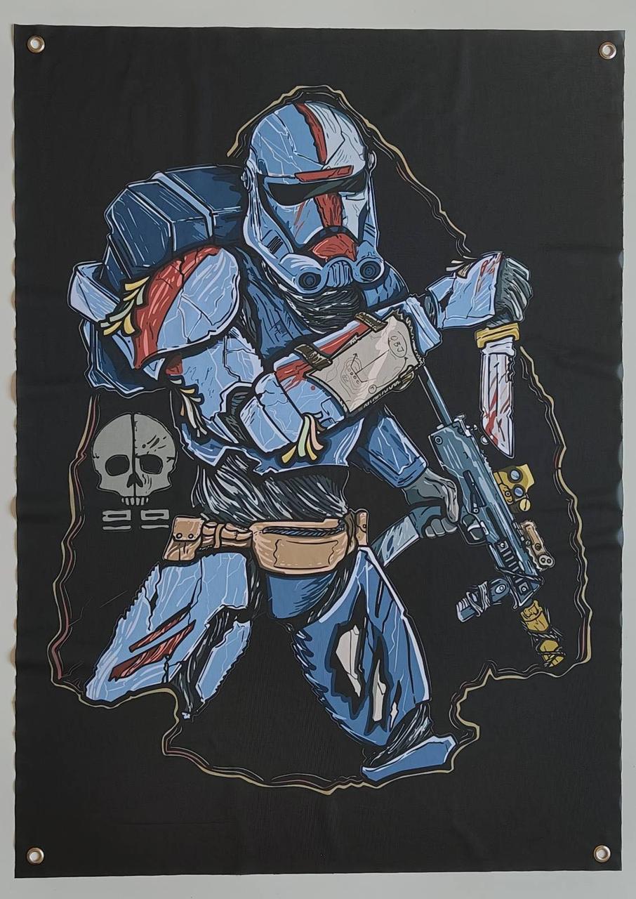 Прапор банер Зоряні війни 900х600 мм на люверсах