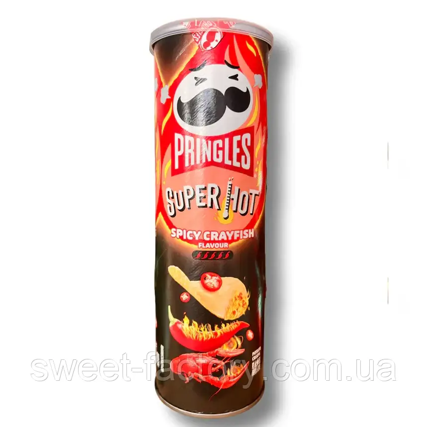 Чипсы Pringles Super Hot Spicy Crayfish 110g, фото 1