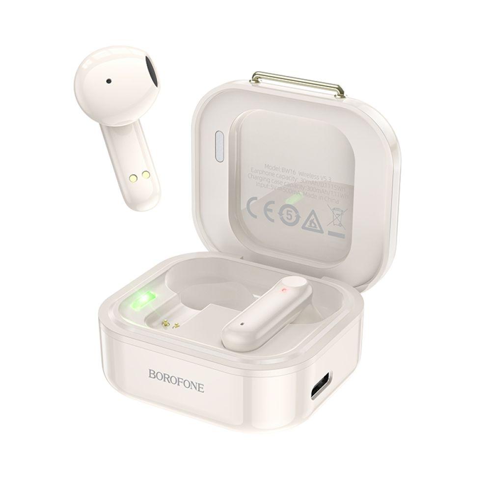 Блютуз Стерео Гарнітура Borofone BW16 Колір Білий, фото 1