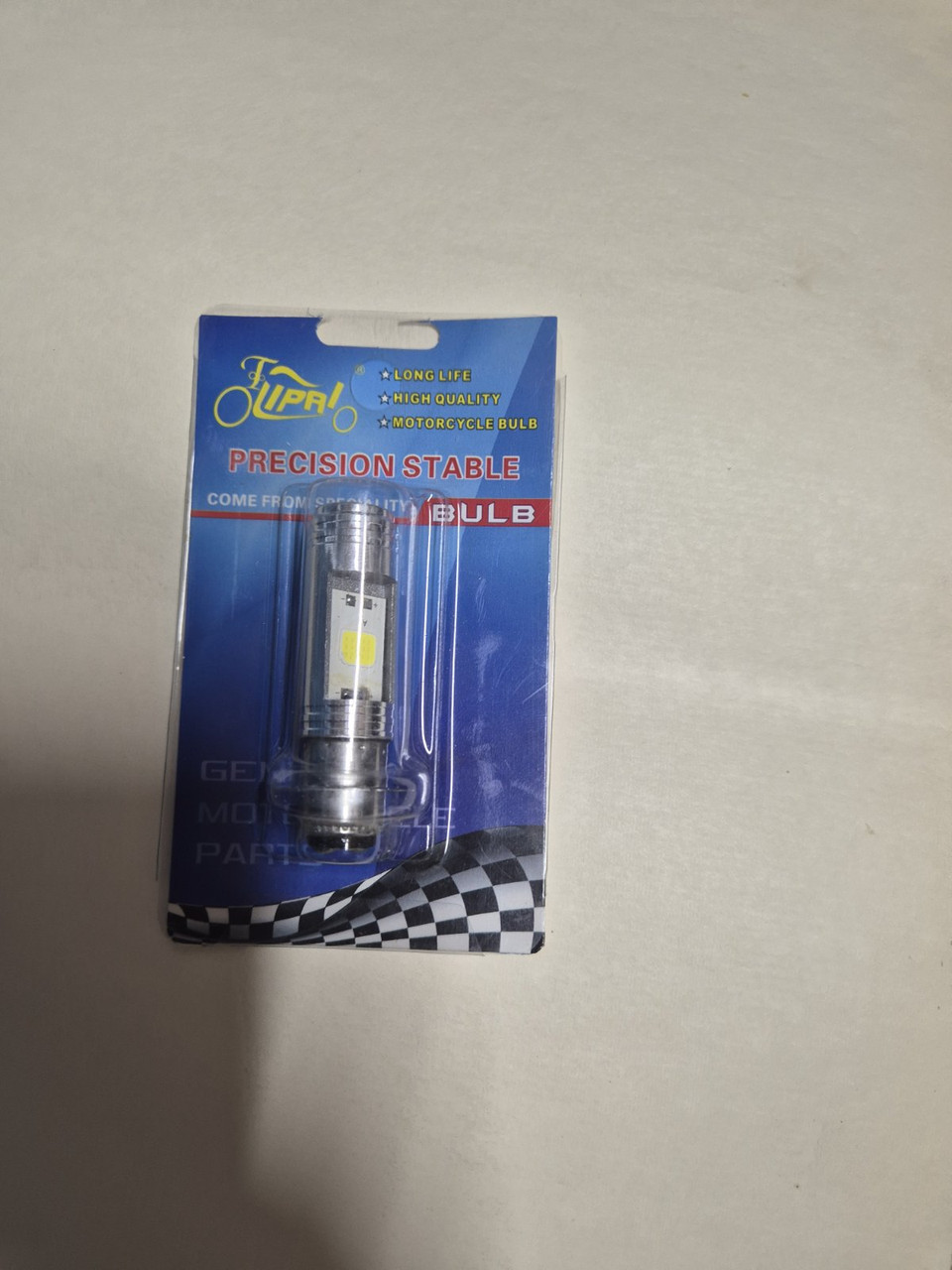 Лампа фари діодна 12v 35/35 1 вс 2 хрестала на скутер Honda Dio AF 34,35, фото 1