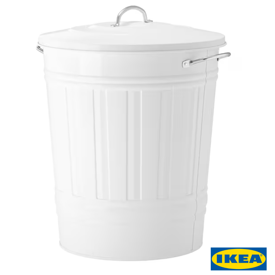Кошик із кришкою IKEA KNODD (ІКЕА КНОДД). 600.456.56. Білий