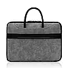 Водонепроникна сумка для ноутбука BOONA 14" сіра+чорна, фото 4