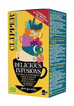 Чай мікс 5 смаків BIO 40 г Clipper, фото 1