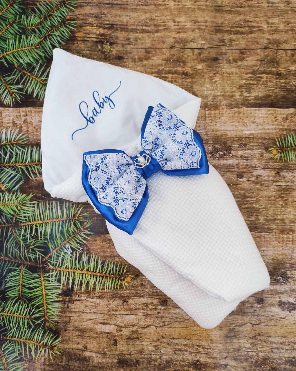 Дитячий демісезонний конверт на виписку конверт-ковдра ошатний конверт на виписку ВЕСНА ОСІНЬ