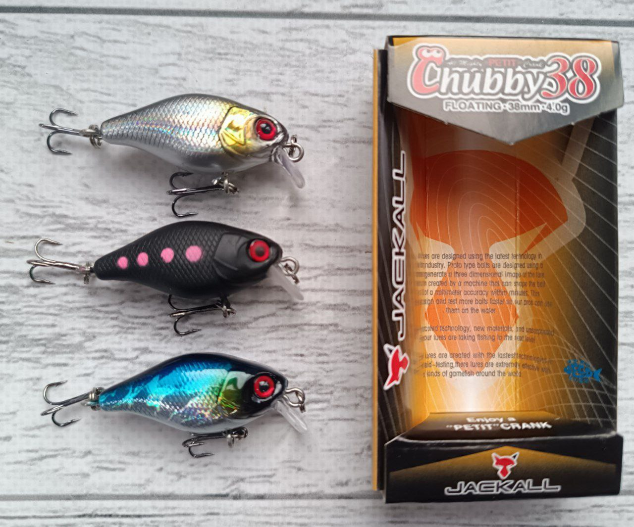 Набір Воблерів Chubby 38мм 4g 4шт воблер кренк 3шт