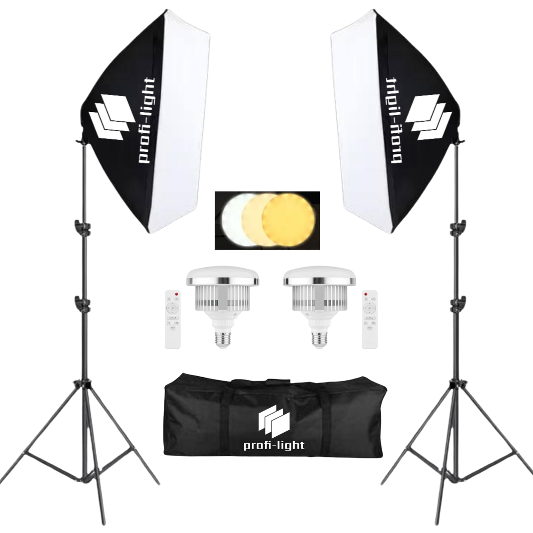 Комплект світлодіодного студійного освітлення 50х70 см Profi-light SPS-5712-150 LED, фото 1