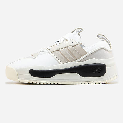 Чоловічі Кросівки Adidas Y-3 Rivalry White Beige / Адідас І-3 Райвелрі Білі з Бежевим, фото 1