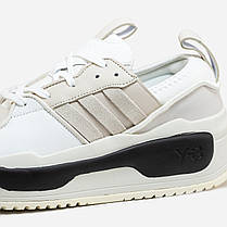 Чоловічі Кросівки Adidas Y-3 Rivalry White Beige / Адідас І-3 Райвелрі Білі з Бежевим, фото 5