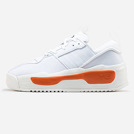 Кросівки Adidas Y-3 Rivalry White Orange / Адідас І-3 Райвелрі Білі з Помаранчевим, фото 1