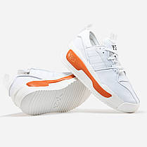 Кросівки Adidas Y-3 Rivalry White Orange / Адідас І-3 Райвелрі Білі з Помаранчевим, фото 6