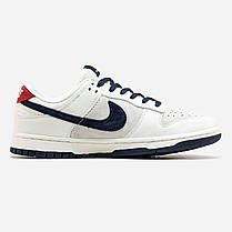 Кросівки Nike SB Dunk Low x Louis Vuitton White Blue / Найк СБ Данк Луї Віттон Низькі Білі з Синім, фото 3