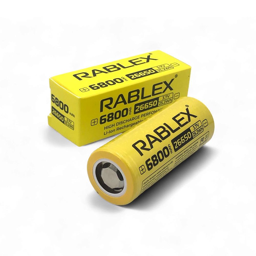 Акумулятор Li-Ion 26650 Rablex 6800mAh (3.7v)