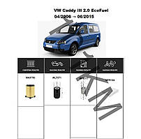 Комплект фільтрів VW Caddy 2.0 EcoFuel (2006-2015) WIX