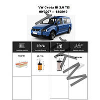 Комплект фільтрів VW Caddy 2.0 TDI (2007-2010) WIX