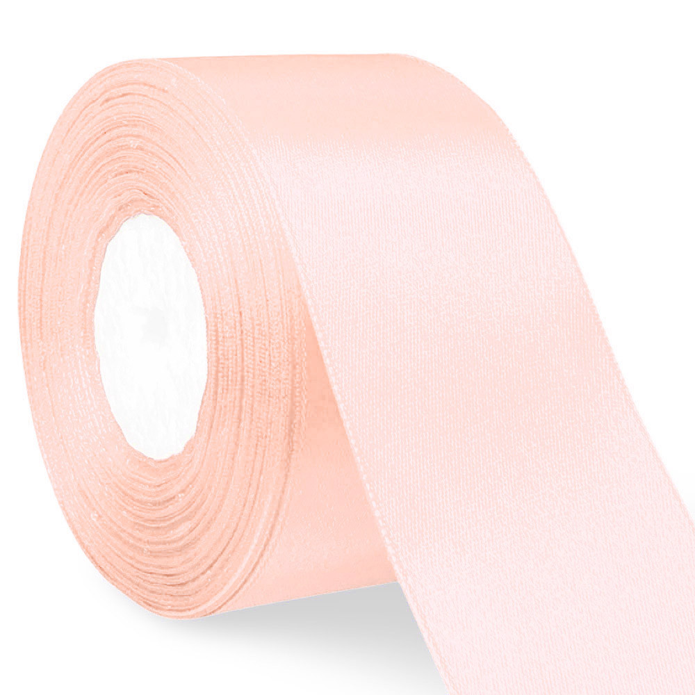 Стрічка атласна №07 персикова (5 см х 36 ярдів), фото 1