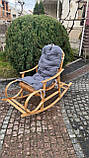 Крісло гойдалка плетена «Бук-1с подушкою», фото 2