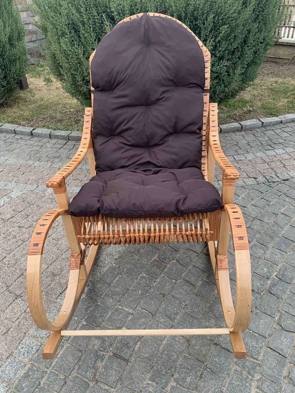 Кресло качалка плетеная из лозы «Простая": продажа, цена в Закарпатской ...