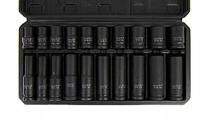 Набір ударних головок 1/2" (10-19 мм) CR-MO 20 од. V08117, фото 3