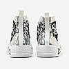 Кеди Dior B23 Oblique x Shawn High Top White Black / Діор Б23 Облік Шон Високі Білі з Чорним, фото 8