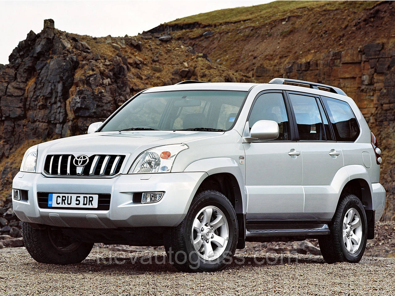 Лобове скло на Toyota Land Cruiser Prado 120 2003-09 г., фото 1