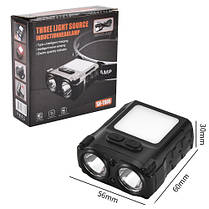 Ліхтар налобний SH-T808-2XPE+20SMD(white+red) Motion Sensor Li-Ion акумулятор. ЗУ Type-C Box, фото 6