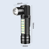 Ліхтар SY-2209-Р50+18SMD(RGB) Li-Ion акумулятор. індикація заряду ЗУ USB zoom Box, фото 5