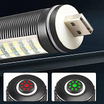Ліхтар SY-2209-Р50+18SMD(RGB) Li-Ion акумулятор. індикація заряду ЗУ USB zoom Box, фото 6