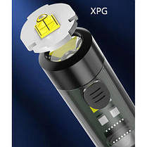 Ліхтар S2-XPG+SMD(RGB) Li-Ion акумулятор. карабін ЗУ Type-C Box, фото 5