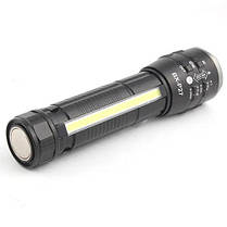 Ліхтар PLD-P27 WHITE LASER LED PM10-TG+COB 1х18650 магніт затискач ЗУ Type-C zoom Box, фото 5